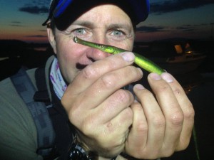 John Olav Florø-Larsen med sin Norges rekord på tangsnelle 13.3gr