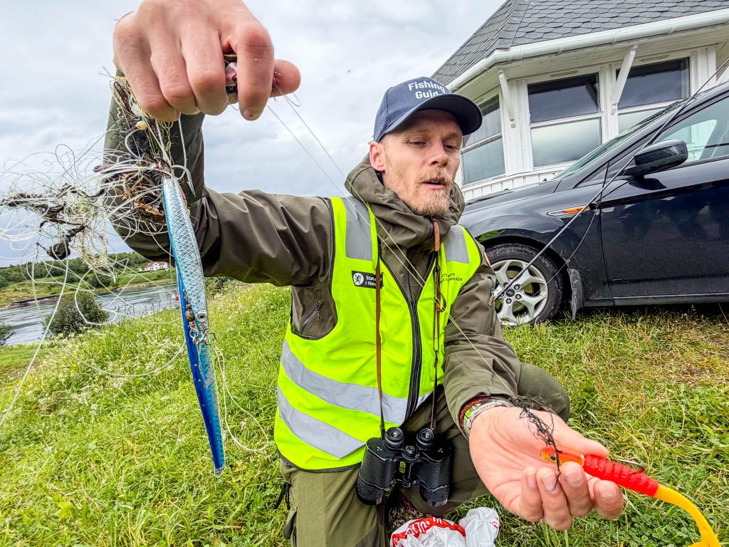 Anders skal veilede folk slik at det blir mindre av dette i Saltstraumen.