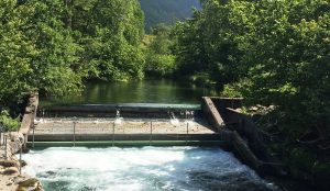 Slik såg fiskefella i Guddalselva ut.